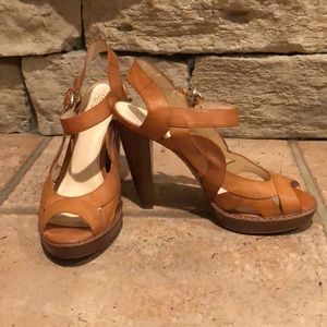 Coach leather heels
